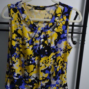 Nine West, Medium Size; yellow, white and cornflower blue (towards light purple)